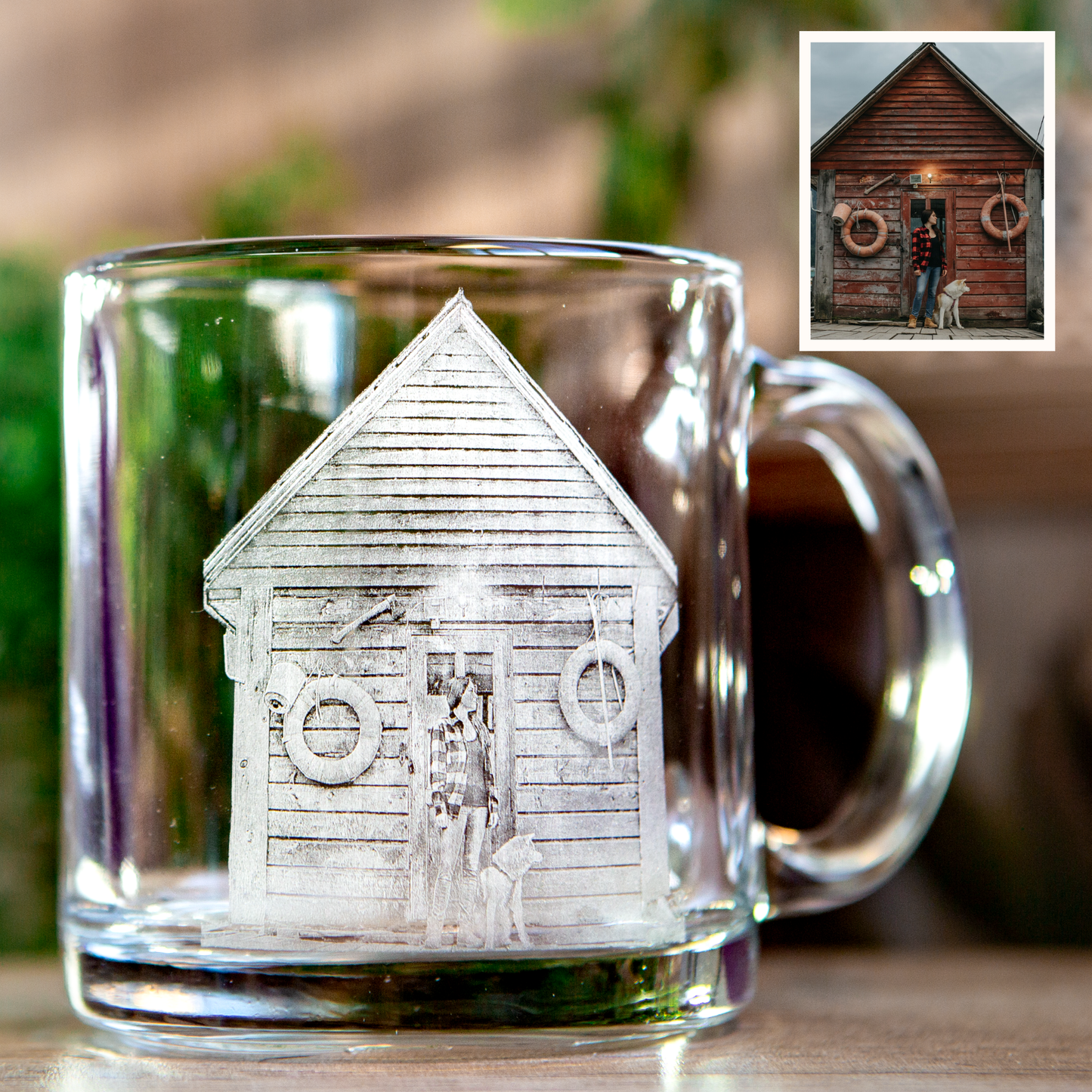 Glass etching