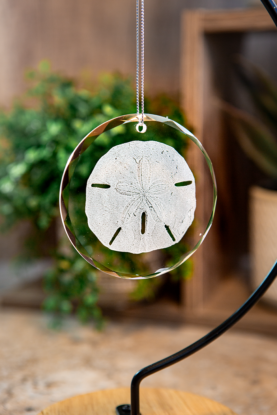 Set of 2 Nautical and Sea Life Glass Ornament