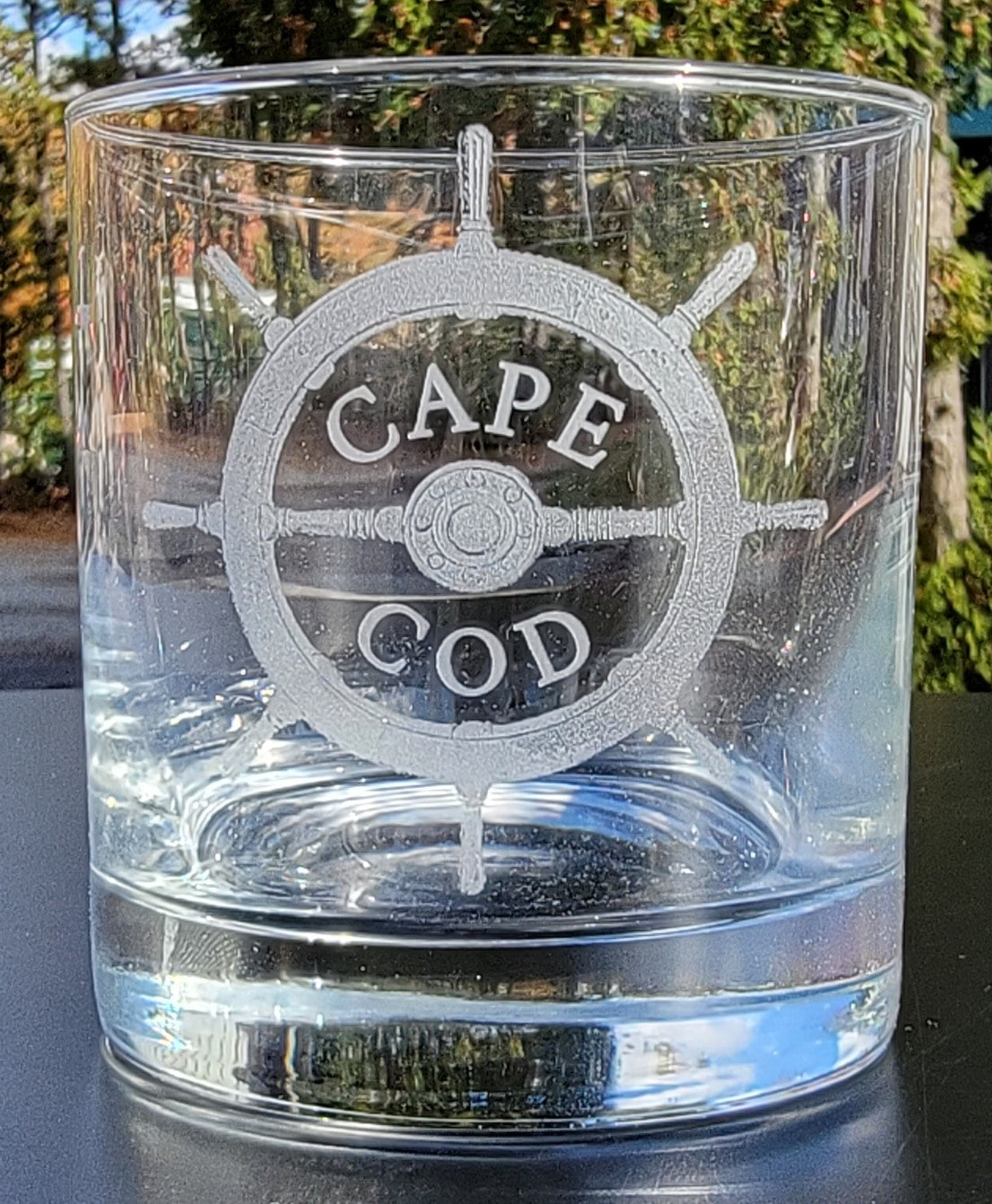Nautical and Sea life Rocks Glasses set of 2