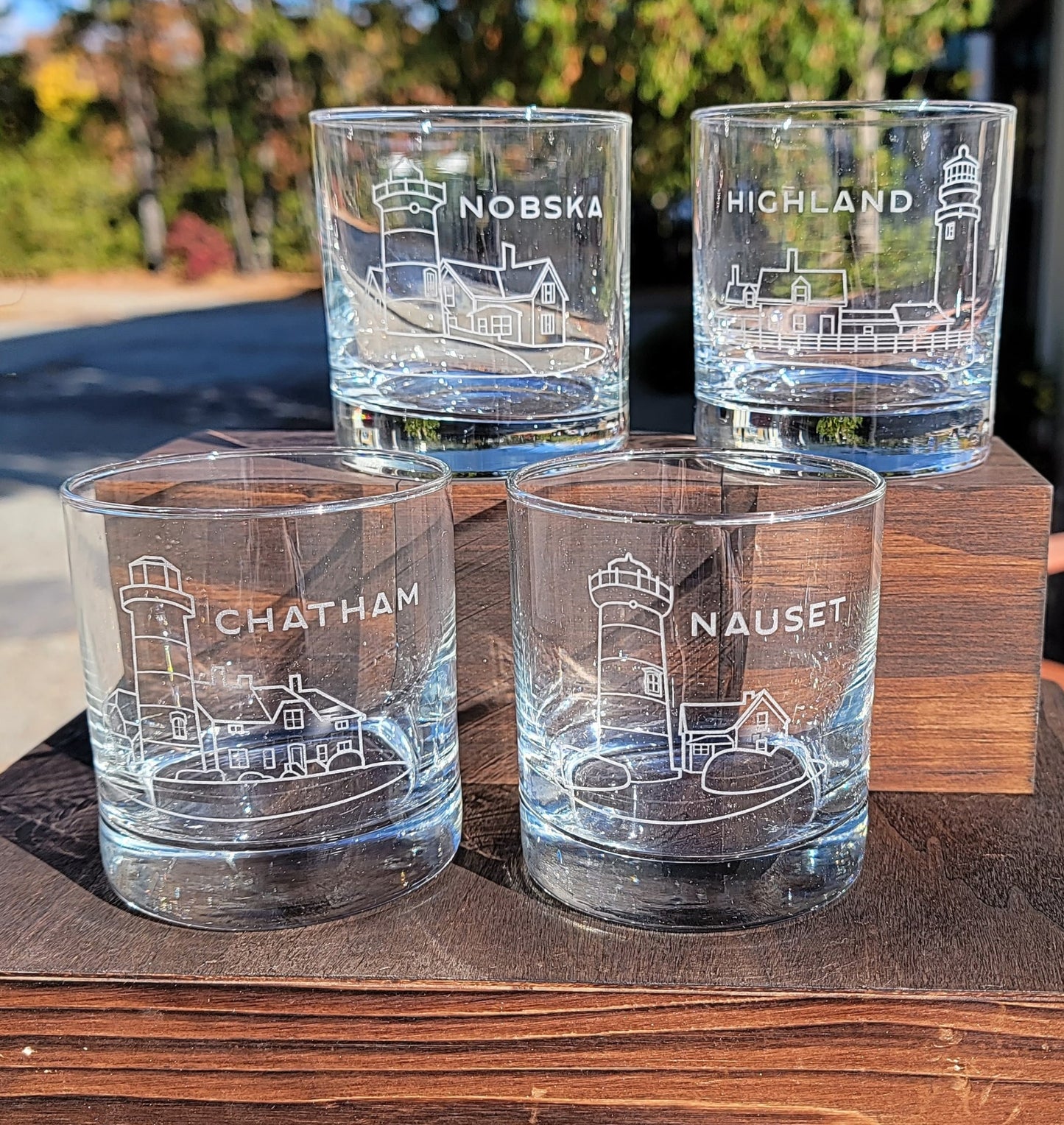 Set of 4 Cape Cod Lighthouses