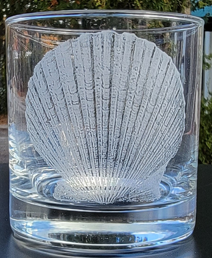 Nautical and Sea life Rocks Glasses set of 2