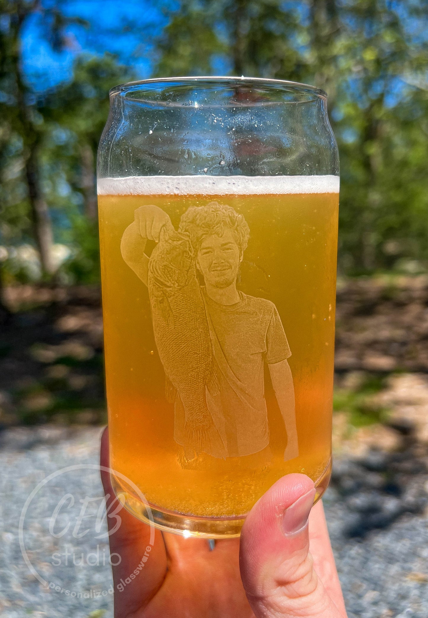 Bad Martha's Custom Can Glass